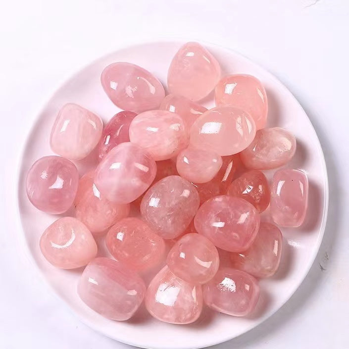 Natural crystal particle polished 2-3CM stone rose quartz diffuser stone decoration